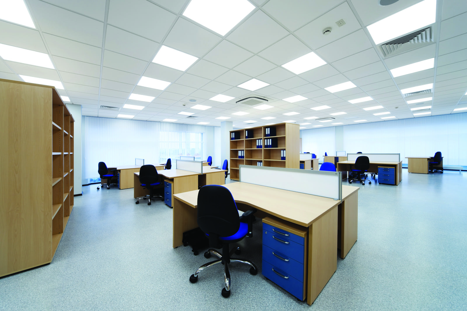 LED lighting in office