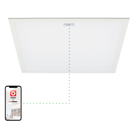 LED light panel compatible with LiteSmart app