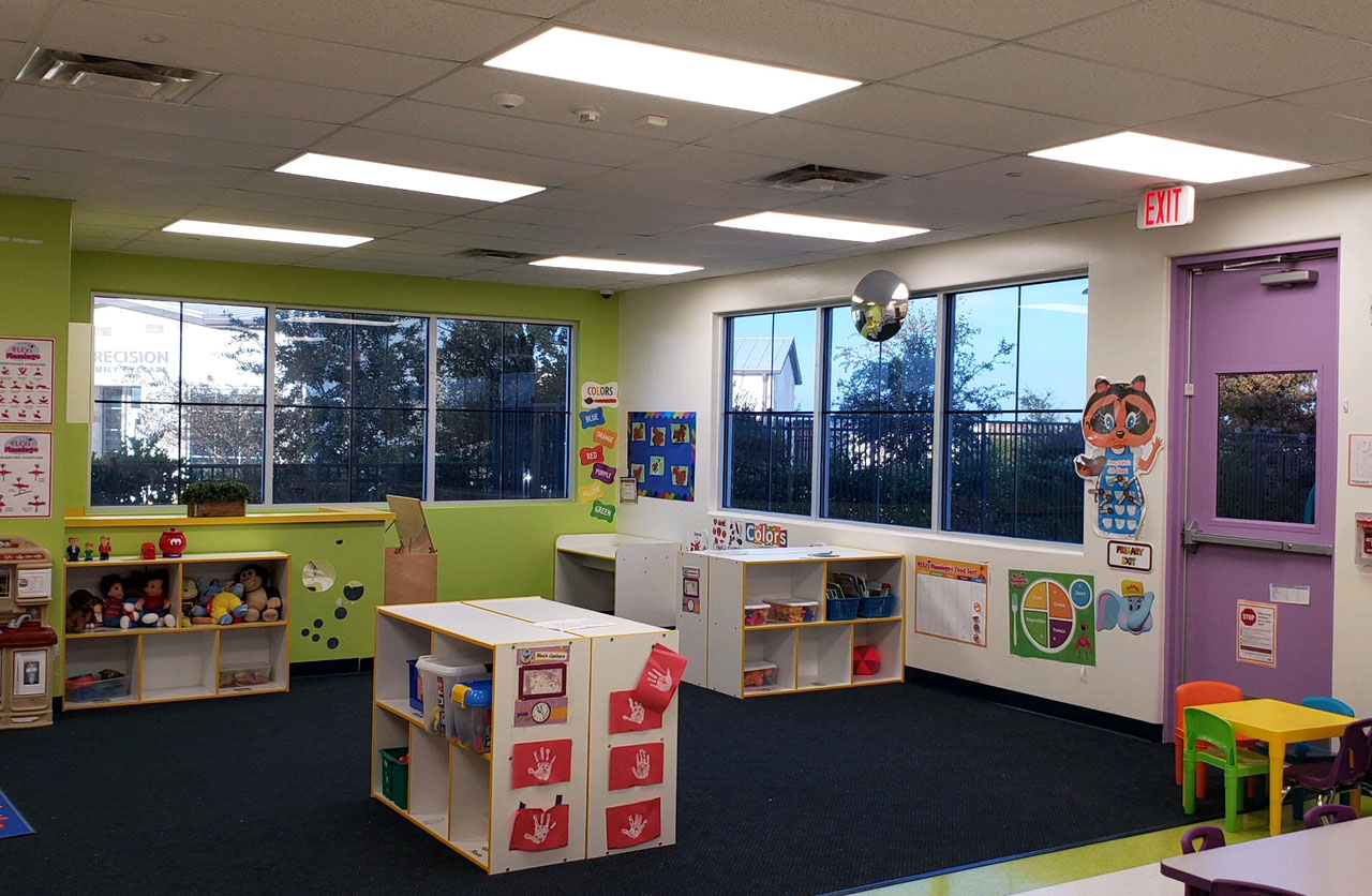 LED lighting in a daycare