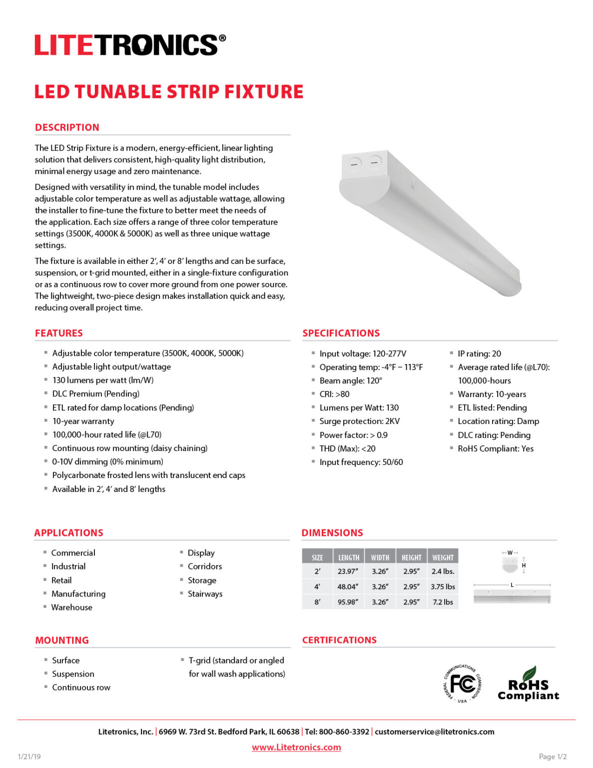 LED Strip Fixture Archives Litetronics